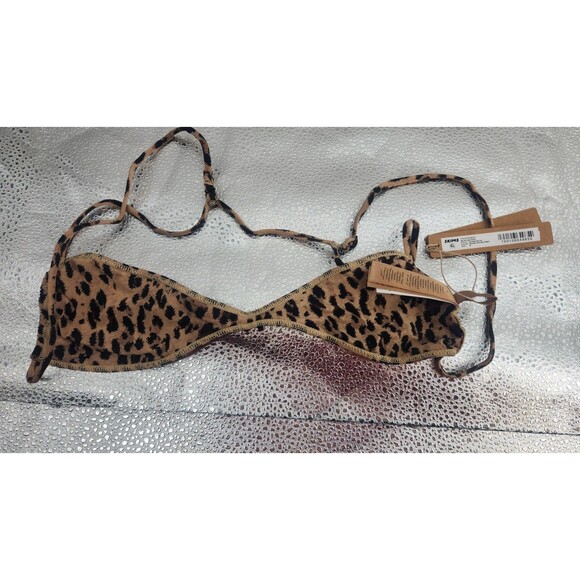 Skims Medium Sienna Jaguar Print Fits Everybody Micro Bandeau BA-BAN-8677W NWT - Picture 8 of 8
